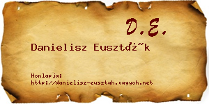 Danielisz Euszták névjegykártya